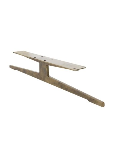 ITALIA | Set of 2 Sled Legs | Mottled Bronze Finish | H.22 cm |Sofas Sleds