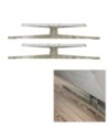 ITALIA | Set of 2 Sled Legs | Mottled Aged Bronze Finish | H.17 L.85 cm |Sofas Sleds