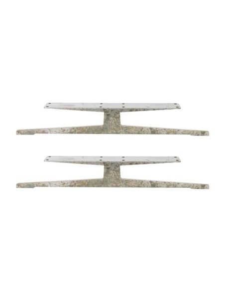 ITALIA | Set of 2 Sled Legs | Mottled Aged Bronze Finish | H.17 L.85 cm |Sofas Sleds