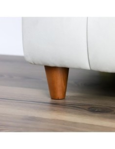 938 CHERRY | SET of 4 Wooden Legs + Pre-Fitted 10MA Threaded Stud | Height: 8 cm | Sofas and Furniture Wooden Legs 2