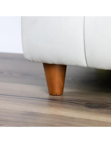 938 CHERRY | SET of 4 Wooden Legs + Pre-Fitted 10MA Threaded Stud | Height: 8 cm | Sofas and Furniture Wooden Legs