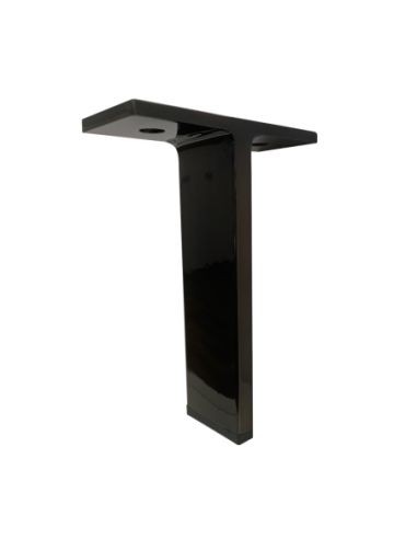 COLD ICE | Set of 4 Legs and 16 Screws | Black Nickel Finish | H.14 cm | Legs for Sofas and Armchairs