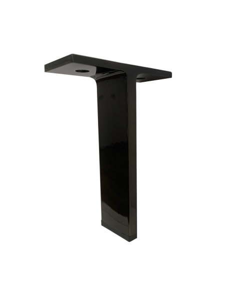 COLD ICE | SET da 4 Piedi e 16 viti | Nickel Nero | H. 14 | Piedini per divani e mobili |