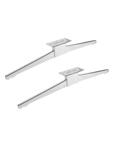 GRIFON | SET da 2 Slitte | Cromo | H.12 - L.86 | Slitta per divani |