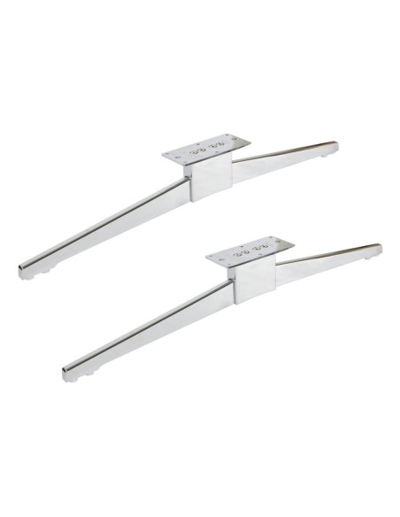 GRIFON | Set of 2 Sled Legs | Chrome Finish | H.12 - L.86 cm | Sofas Sleds