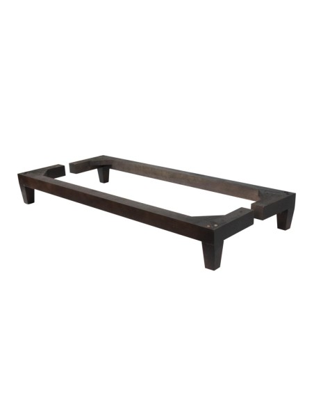 KALLAX | SET 2 Basi in Legno + 12 Viti | Colore Wenghè | Altezza 12,5 cm | Base in Legno per Scaffale