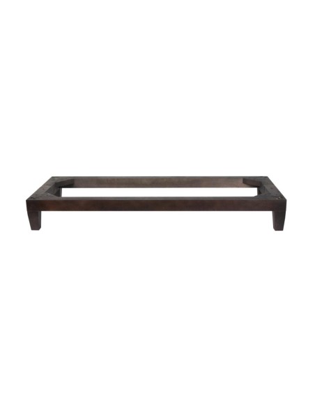 KALLAX | SET of 2 Wooden Sled Legs | Wenghè Color | Height 12,5 cm | Wooden Shelf Base