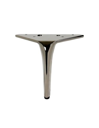 HERO | SET da 4 Piedi e 16 viti | Nickel Nero | H. 13 | Piedini per divani e poltrone |