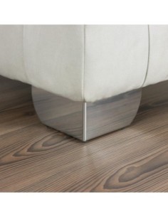 GROSSETO | Set of 4 Legs and 16 Screws | Chrome Finish | H.8,5 / L.15x15 cm | Legs for Sofas and Armchairs 2