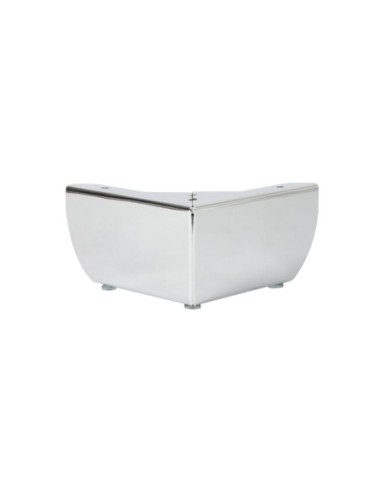 GROSSETO | SET 4 Piedi e 16 viti | Cromo Lucido | H.8,5cm / 15X15 cm | Piedini per divani-poltrone |