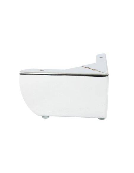 GROSSETO | SET 4 Piedi e 16 viti | Cromo Lucido | H.8,5cm / 15X15 cm | Piedini per divani-poltrone |