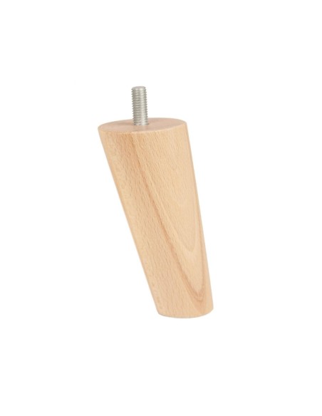 DYLAN | SET 4 Piedi in Legno | Colore Naturale | Altezza 12 cm | Gambe in Legno per divani e mobili