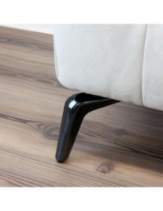 QUEEN | Set of 4 Legs and 16 Screws | Black Nickel Finish | H.14 cm | Legs for Sofas and Armchairs 2