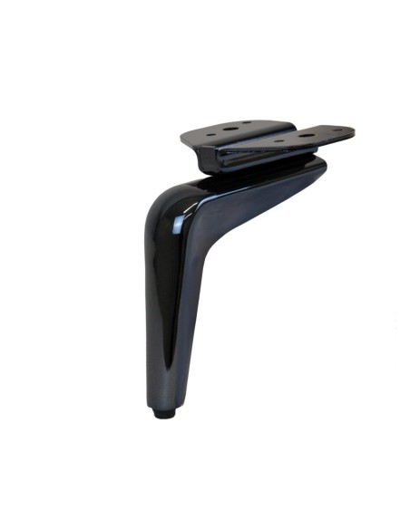 QUEEN | Set of 4 Legs and 16 Screws | Black Nickel Finish | H.14 cm | Legs for Sofas and Armchairs