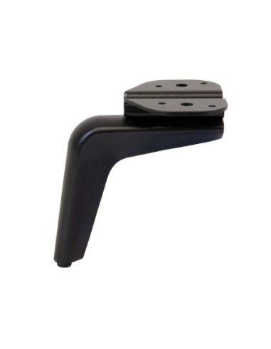 QUEEN | Set of 4 Legs and 16 Screws | Matt Black Finish | H.14 cm | Legs for Sofas and Armchairs