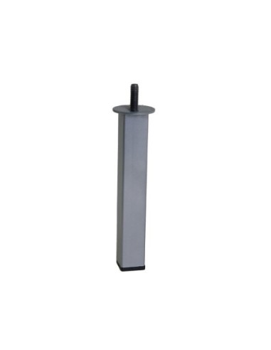 WINDY | Set of 4 Legs and 16 Screws | Silver Finish | H.20 cm | Legs for Sofas and Armchairs