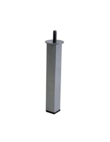 WINDY | Set of 4 Legs and 16 Screws | Silver Finish | H.20 cm | Legs for Sofas and Armchairs