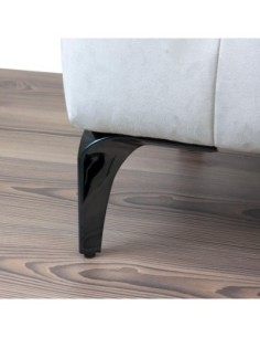 HEKO| Set of 4 Legs and 16 Screws | Black Nickel Finish | H.16 cm | Legs for Sofas and Armchairs 2