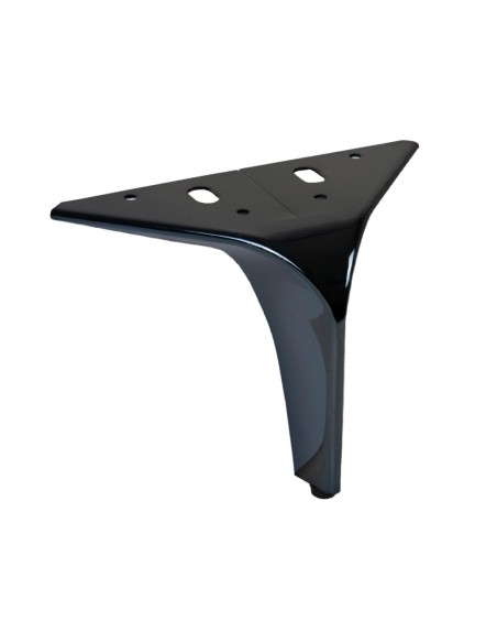 HEKO | SET da 4 Piedi e 16 viti | Nickel Nero | H. 13 | Piedini per divani e poltrone |