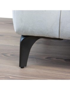 HEKO | SET da 4 Piedi e 16 viti | Nero Opaco | H. 13 | Piedini per divani e poltrone | 2