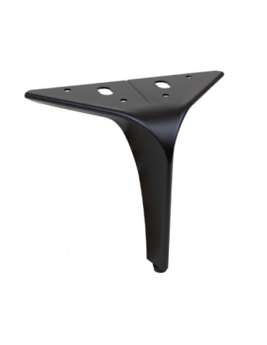 HEKO | SET da 4 Piedi e 16 viti | Nero Opaco | H. 16 | Piedini per divani e poltrone |