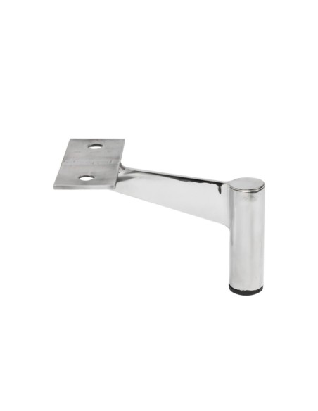 FRED 12 | Set of 4 Legs and 16 Screws | Chrome Finish | H.12 cm | Legs for Sofas and Armchairs