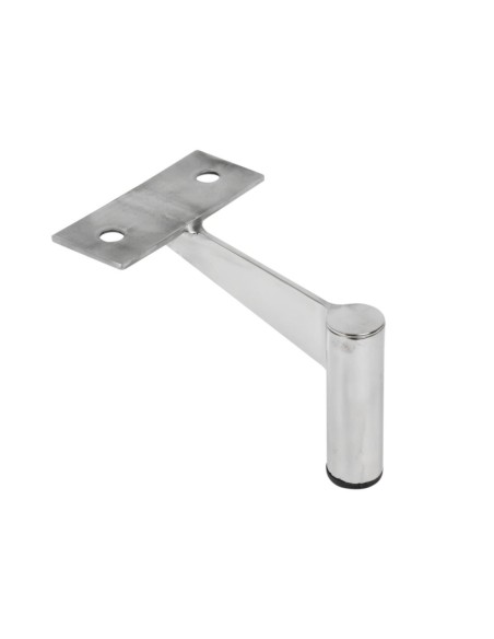 FRED 12 | Set of 4 Legs and 16 Screws | Chrome Finish | H.12 cm | Legs for Sofas and Armchairs