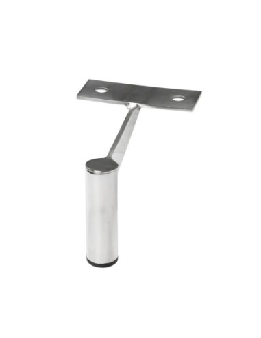 FRED 12 | Set of 4 Legs and 16 Screws | Chrome Finish | H.12 cm | Legs for Sofas and Armchairs