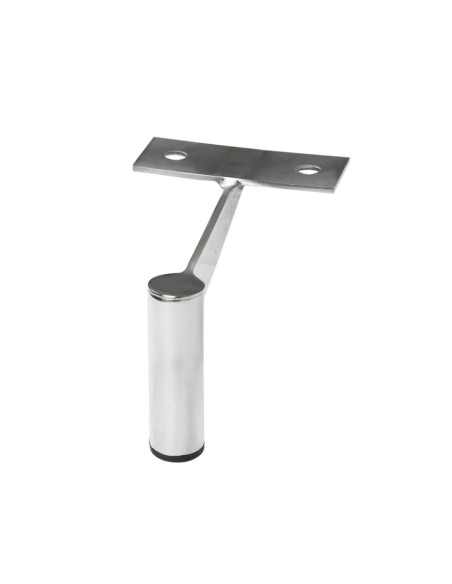 FRED 12 | Set of 4 Legs and 16 Screws | Chrome Finish | H.12 cm | Legs for Sofas and Armchairs