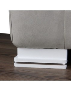 GENIUS JESOLO S557 | SET of 4 Wooden Legs | White Color | H.5,5 L.15x15 | Sofas and Furniture Wooden Legs 2