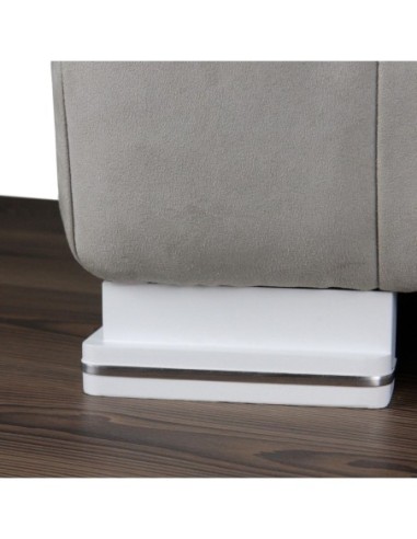 GENIUS JESOLO S557 | SET of 4 Wooden Legs | White Color | H.5,5 L.15x15 | Sofas and Furniture Wooden Legs