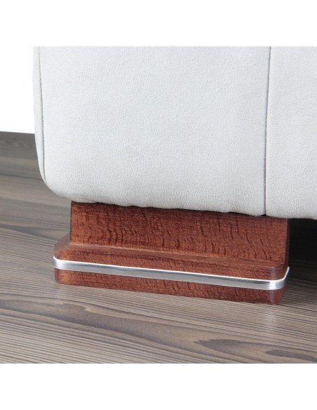 GENIUS JESOLO S557 | SET of 4 Wooden Legs | Cherry Color | H.5,5 L.15x15 | Sofas and Furniture Wooden Legs