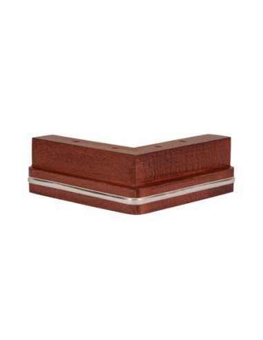 GENIUS JESOLO S557 | SET 4 Piedi in legno | H.5,5 L.15x15 | Finitura: Ciliegio | Piedini per divani e poltrone