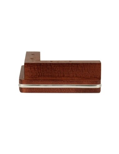 GENIUS JESOLO S557 | SET 4 Piedi in legno | H.5,5 L.15x15 | Finitura: Ciliegio | Piedini per divani e poltrone