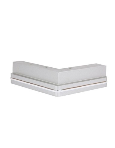 GENIUS JESOLO S557 | SET of 4 Wooden Legs | Silver Color | H.5,5 L.18x18 | Sofas and Furniture Wooden Legs