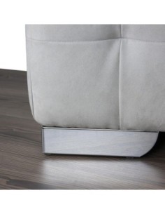 GROSSETO NEW | SET 4 Piedi e 16 viti | Cromo Lucido | H.5,5cm / 20X20 cm | Piedini per divani-poltrone | 2
