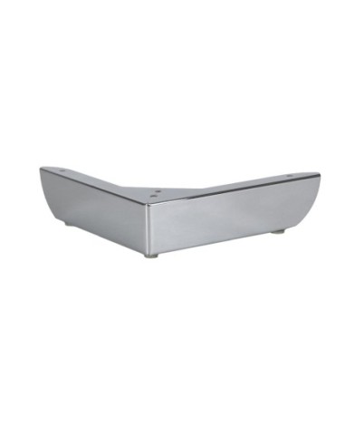 GROSSETO | Set of 4 Legs and 16 Screws | Chrome Finish | H.5,5 / L.20x20 cm | Legs for Sofas and Armchairs