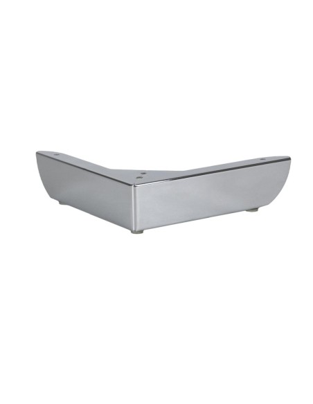 GROSSETO NEW | SET 4 Piedi e 16 viti | Cromo Lucido | H.5,5cm / 20X20 cm | Piedini per divani-poltrone |