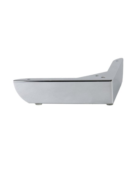 GROSSETO | Set of 4 Legs and 16 Screws | Chrome Finish | H.5,5 / L.20x20 cm | Legs for Sofas and Armchairs