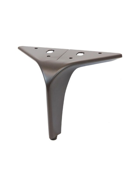 HEKO | SET da 4 Piedi e 16 viti | Marrone Scuro Opaco | H. 13 | Piedini per divani e poltrone |