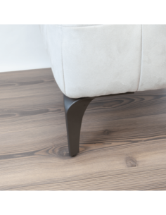 HEKO | SET da 4 Piedi e 16 viti | Marrone Scuro Opaco | H. 16 | Piedini per divani e poltrone | 2