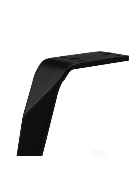 ROBIN | SET 4 Piedi e 16 viti | Nero Opaco | H.15 cm | Piedini per divani-poltrone |
