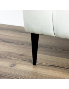 AGO 17 | SET da 4 Piedi e 16 viti | Nero Opaco | H.17 | Piedini per divani-poltrone | 2