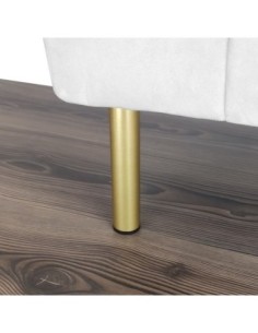 KBA200 | Set of 4 Legs and 16 Screws | Brass Finish | H.16 cm | Legs for Sofas and Armchairs 2