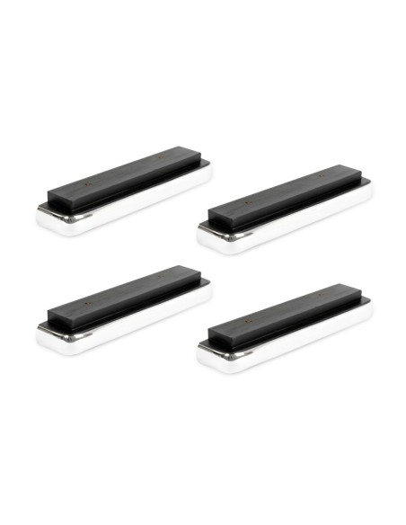 R3 14 STRAIGHT S435 | SET of 4 Wooden Legs | Wenghè Color| H.3 - L.14 cm | Sofas and Furniture Legs
