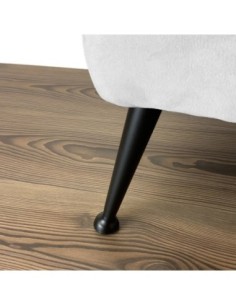 LILLI | SET da 4 Piedi e 16 viti | Nero Opaco | H. 20 | Piedini per divani e poltrone | 2