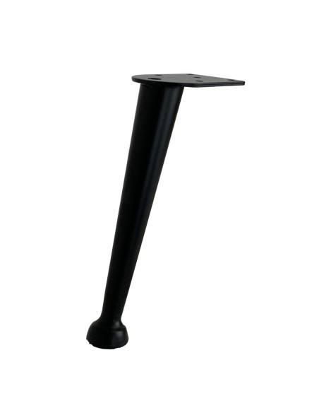 LILLI | Set of 4 Legs and 16 Screws | Matt Black Finish | H.20 cm | Legs for Sofas and Armchairs