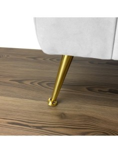 LILLI | SET da 4 Piedi e 16 viti | Oro | H. 20 | Piedini per divani e poltrone | 2