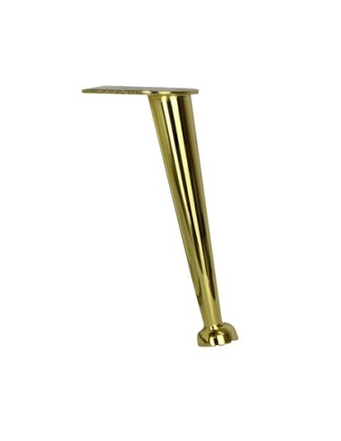 LILLI | SET da 4 Piedi e 16 viti | Oro | H. 20 | Piedini per divani e poltrone |