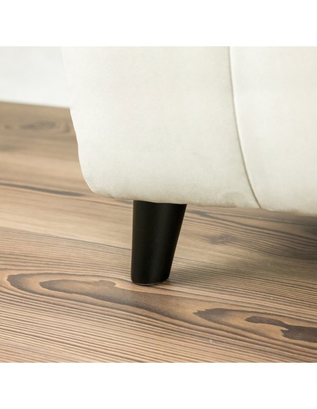 DYLAN | SET 4 Piedi in Legno | Colore Wenghè | Altezza 8 cm | Gambe in Legno per divani e mobili
